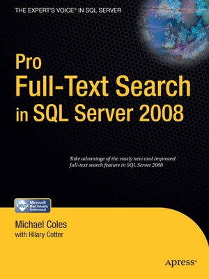 cover image of Pro Full-Text Search in SQL Server 2008